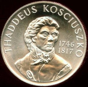 Commemorative Medal 1967 Kosciuszko XXVI Sterling Silver 925