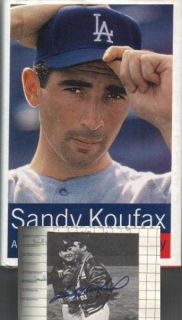 Sandy Koufax Hardcover Biography with Autograph HOF