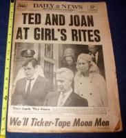 York Daily News Newspaper Ted Kennedy Mary Jo Kopechne Funeral