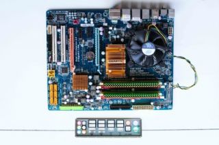 Gigabyte GA EP45 DS3R Core 2 Duo E8500 4GB Motherboard Combo Used Free
