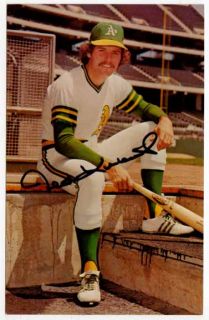 Postcard of Ted Kubiak of The Oakland A’s Baseball Team