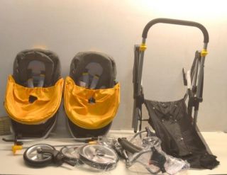 Kolcraft Contours Options Lt Tandem Child Stroller Yellow 2 Seater