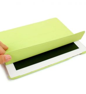 Green Kroo iPad 2 Smart Magnetic Case Cover Hard Shell