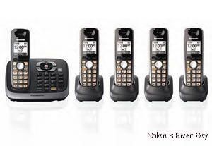 Panasonic KX TG6545B DECT 6 0 Plus Expandable Digital Cordless Phone w