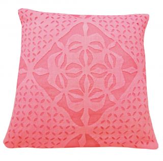 Decorative Pillow Cover Cotton Cutwork Throw India New