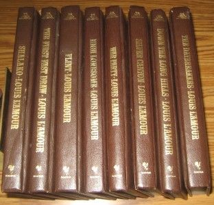 The Louis LAmour Collection 8 Different Leatherette Volumes