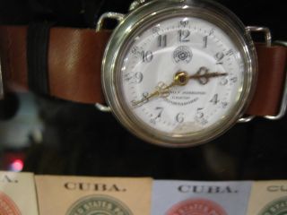 War OF1898 Military Watch Box w Cuervo Y Sobrinos Havana Roskopf