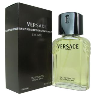 Versace LHomme for Men 3.4 oz 100 ml EDT Spray for Men