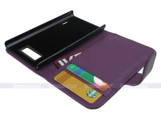 Leather Case Wallet for LG Optimus L7 P700 Inner Card Slot
