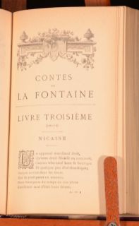 C1910 Contes Et Nouvelle En Vers by J de La Fontaine