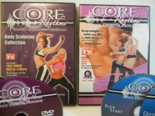 Core Rhythms Latin Dance Exercise Program Workout DVDs Lose Weight