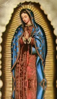 Bronze Medal Our Lady Guadalupe Religious Pendant for Necklace Rosary