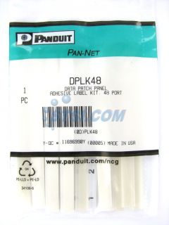 Panduit Patch Panel Adhesive Label Kit DPLK48 STSI