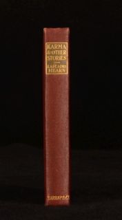 Karma and Other Stories and Essays Lafcadio Hearn First Edition