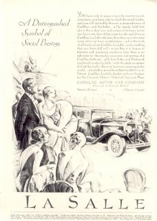 Vintage Automobile Ad 1929 Cadillac La Salle ADAU37