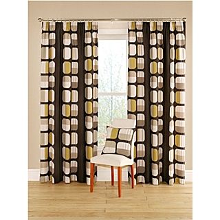 Charcoal Apex lined curtains   House of Fraser