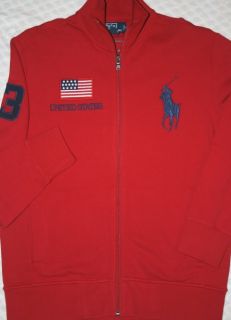 Polo Ralph Lauren Big Pony USA Zip Sweatshirt L