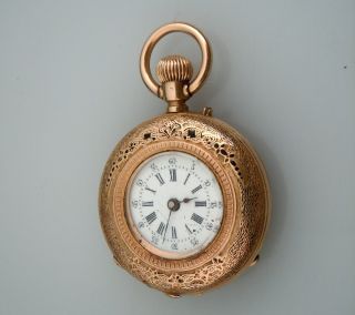 Antique 18K Gold Ladies Pocket Watch