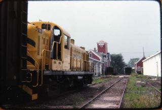 Railroad Slide Lamoille Valley Alco 7801 Morrisville VT 1978