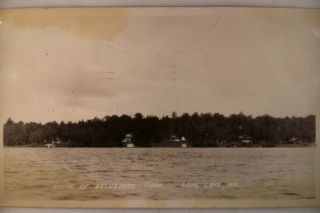 1931 RPPC Houses at Long Lake by Florence Wisconsin Wi Postcard V0664