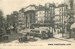 Louis Levy Paris La Porte Et Le Boulevard Saint Martin Postcard