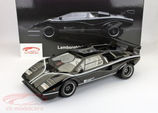 Lamborghini Countach Year 1982 Black 1 12 Kyosho