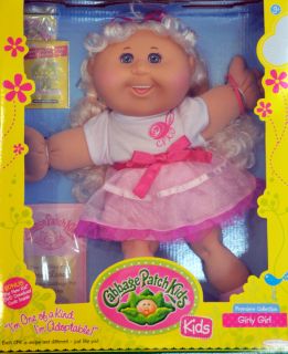 Cabbage Patch Kids Doll Honor Laney Long Blonde Hair Teal Eyes Teeth