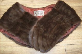 Original vintage 940s Russian sable stole/cape/bolero crossways pelts