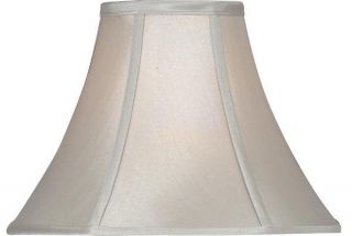 Oaks Lighting Grey Lamp Shades Pleated Faux Silk Cotton 5 8 10 12 14