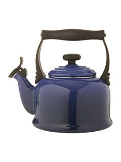 Le Creuset Graded blue traditional stove whistle kettle   