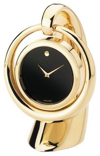 Movado Anniversary Desk Mantle 23kt Gold Plated Clock New $300 Gift