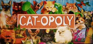 Cat Opoly Catopoly Late for Sky Monopoly Board Game Complete