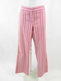 Laundry by Shelli Segal Pink Stripes Slacks Pants Sz M
