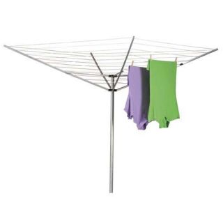 Umbrella Outdoor Clothes Line Dryer with Aluminum Arms