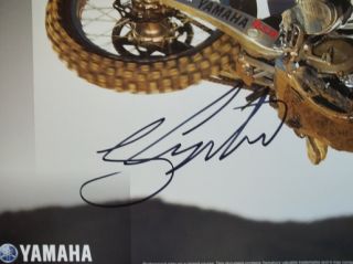 Grant Langston Signed Autographed Poster Yamaha Motocross 8