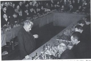 1937 B LG Photo Image Chess Emanuel Lasker Russian Farmers