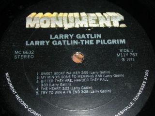 Larry Gatlin The Pilgrim LP Monument MC6632