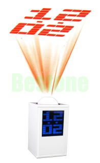 Large LCD Digital Projector LED Time Alarm Clock B1488