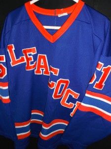 GAME USED WORN VTG #51 LEACOCK HOCKEY JERSEY SWEATER CHAMPION CANADA