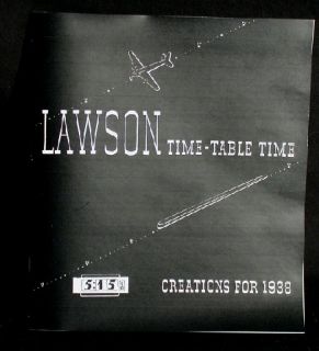 REPRODUCTION OF AN ORIGINAL LAWSON DIGITAL CLOCK CATALOG FROM 1938