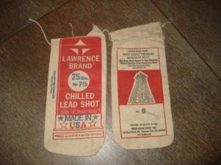 Lead Shot Cloth Bags Lawrence Brand West Coast Premium Magnum Shot 2