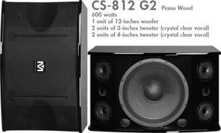 CS812 G2 Better Music Builder 600W 3 Way Karaoke Vocal Speakers