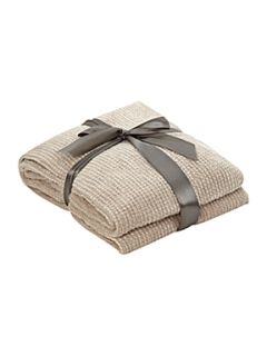 Linea Natural chenille throw   