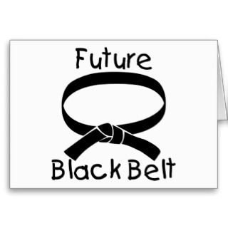 Martial Arts Black Belt Greeting Cards, Note Cards and Martial Arts