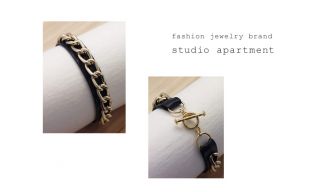 Apartment Design Fashion Jewelry Leather Chain Cuff Bracelet Bracelets