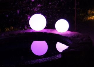 LED RGB Backyard Ball Lamp Floating Swimming Pool Light IR Remote
