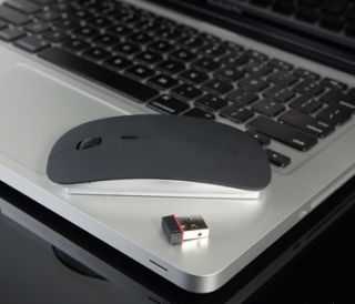 Wireless Optical Mouse for Apple Mac Laptop Black