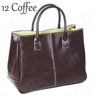 Womens PU Faux Leather Handbag Purses Shoulder Totes Bag Satchel 12