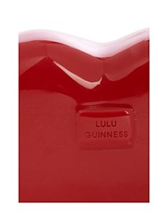 Lulu Guinness Perspex lips clutch bag   