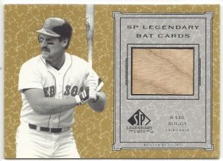 Lot 8 dif 2001 SP Legendary Cuts Game Used Bat Jersey Cards